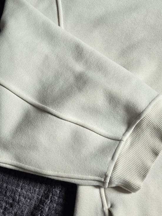 Lululemon Scuba Oversized Half-Zip Hoodie Bone White M/L Fleece Pullover Jacket - Picture 4 of 16